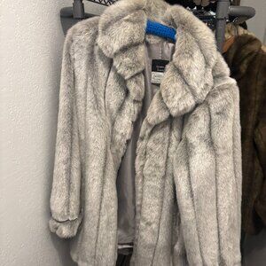 Faux Fur Grey Coat